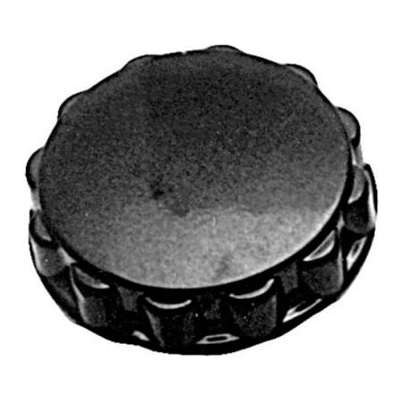 Allpoints 22-1294 2 1/2" Fluted Black Knob 221294